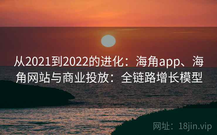 从2021到2022的进化：海角app、海角网站与商业投放：全链路增长模型