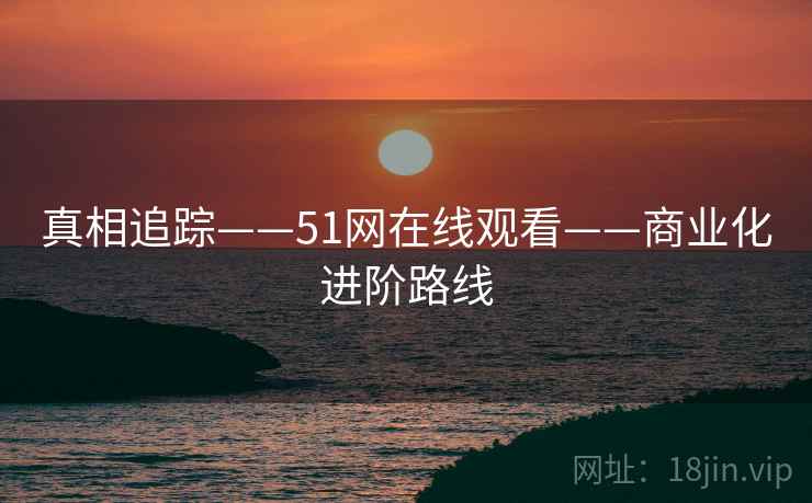真相追踪——51网在线观看——商业化进阶路线