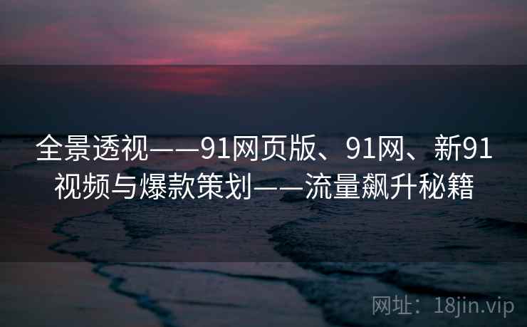 全景透视——91网页版、91网、新91视频与爆款策划——流量飙升秘籍 全景透视——91网页版、91网、新91视频与爆款策划——流量飙升秘籍