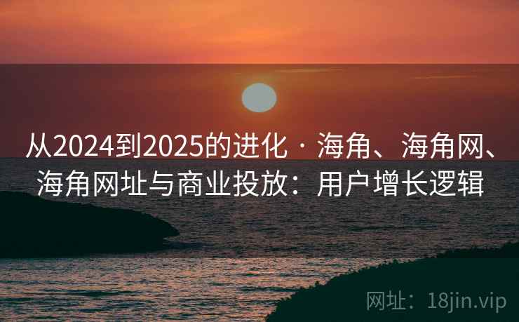 从2024到2025的进化 · 海角、海角网、海角网址与商业投放：用户增长逻辑