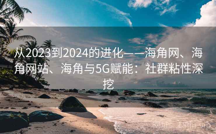 从2023到2024的进化——海角网、海角网站、海角与5G赋能：社群粘性深挖