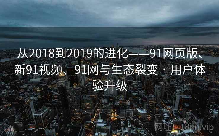 从2018到2019的进化——91网页版、新91视频、91网与生态裂变 · 用户体验升级