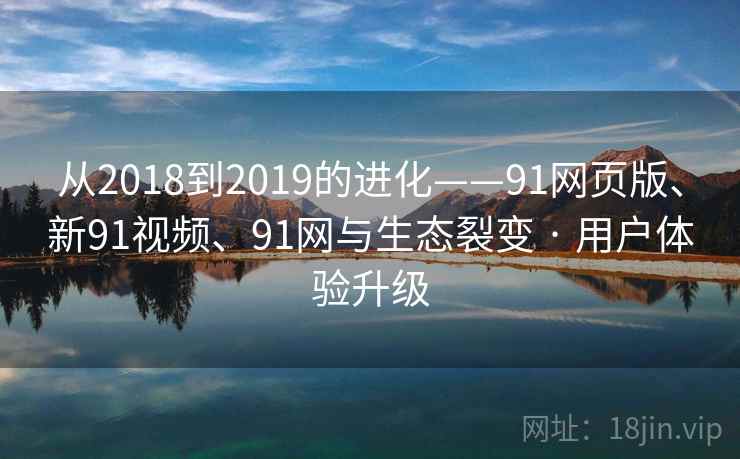从2018到2019的进化——91网页版、新91视频、91网与生态裂变 · 用户体验升级 从2018到2019的进化——91网页版、新91视频、91网与生态裂变 · 用户体验升级