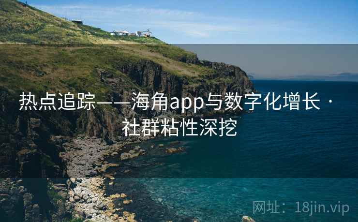 热点追踪——海角app与数字化增长 · 社群粘性深挖